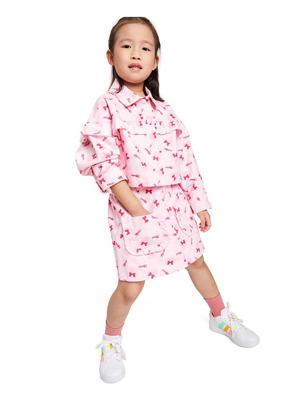 FOF KIDS Girl Skort Disney Minnie Mouse Printed Pink