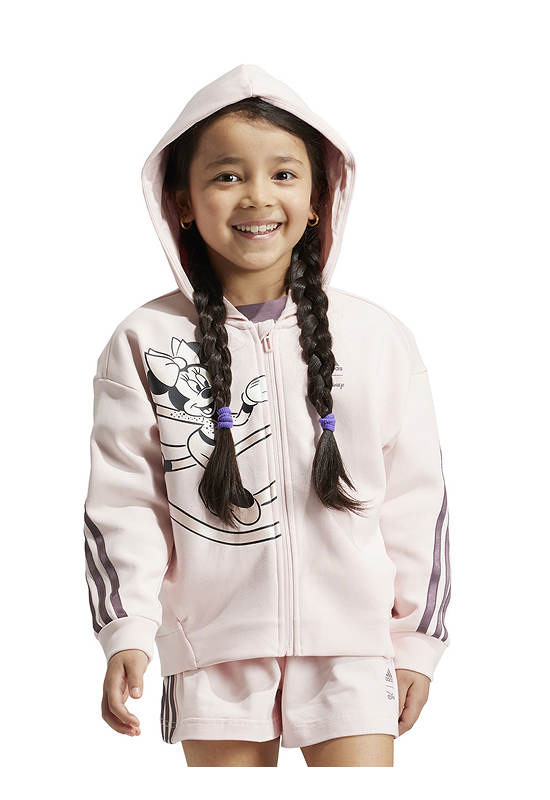 ADIDAS KIDS Girl Toddler Track Top Disney Minnie & Daisy Sandy Pink / Shadow Fig / Off White