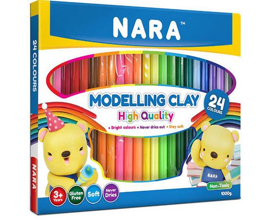 NARA Toy Modelling Clay 1000 g Multi-Color
