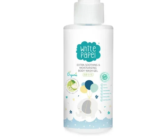 WHITE PAPEL Organic Body Wash Gel Net Volume 250 ml