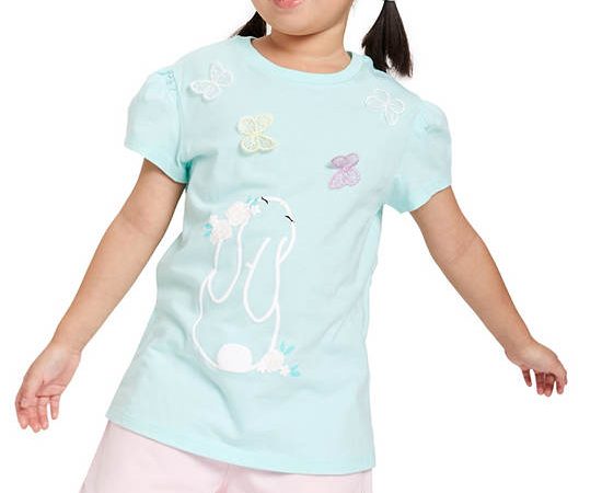 FOF KIDS Girl T-Shirt Bunny Printed Mint