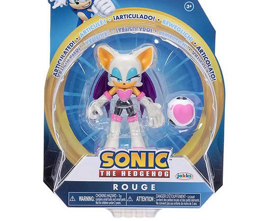 SONIC PRIME Figures Rouge with Accessory 4 inches Multi-Color