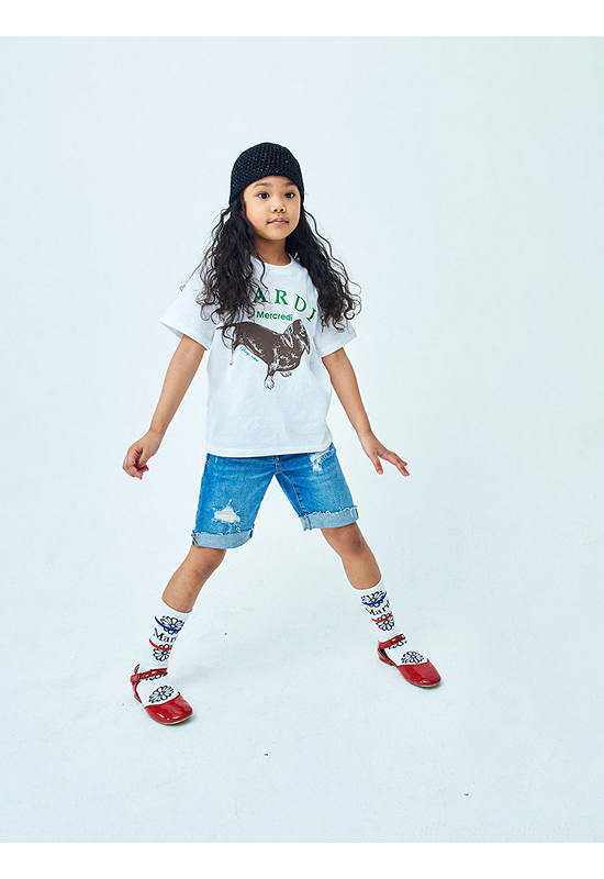 MARDI MERCREDI LES PETITS Tshirt Ddanji White