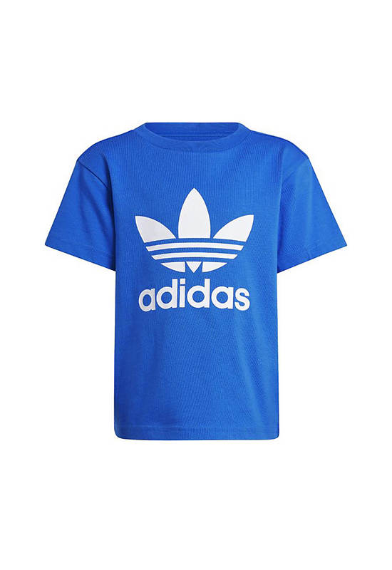 ADIDAS KIDS Unisex Toddler T-Shirt Adicolor Trefoil Blue