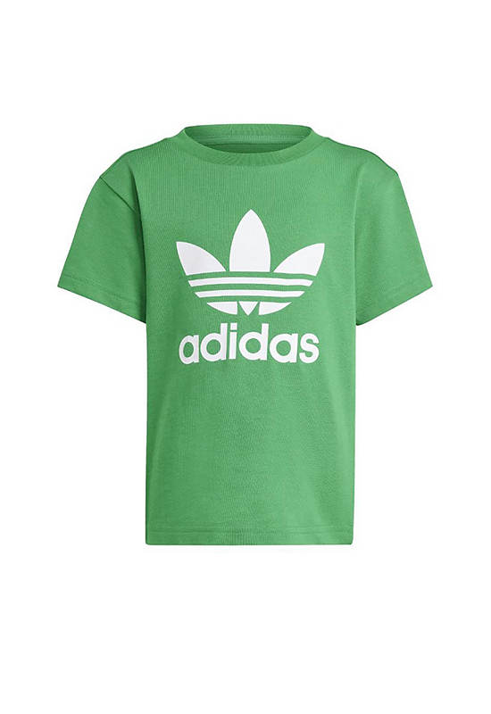 ADIDAS KIDS Unisex Toddler T-Shirt Adicolor Trefoil Green