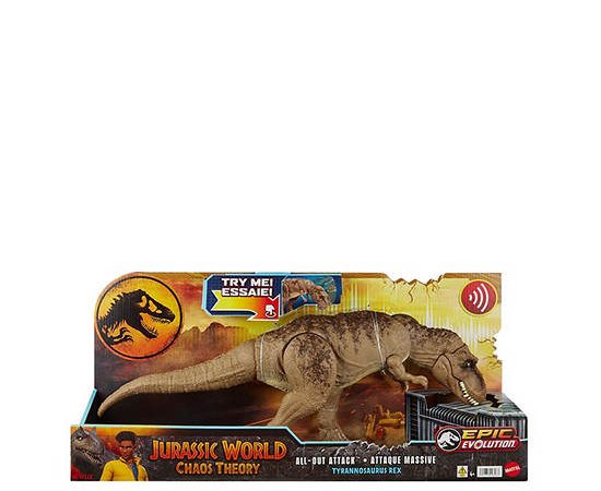 MATTEL Figure Jurassic World All-Out Attack Tyrannosaurus Rex HXF53 Multi-Color