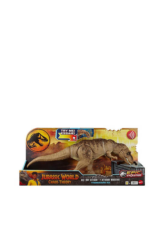 MATTEL Figure Jurassic World All-Out Attack Tyrannosaurus Rex HXF53 Multi-Color