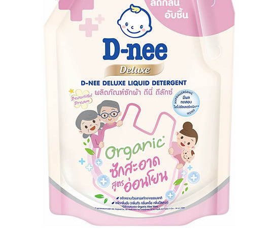 D-NEE Liquid Detergent Deluxe Beautiful Dream 1100 mL.  X 6 (Case) Pink