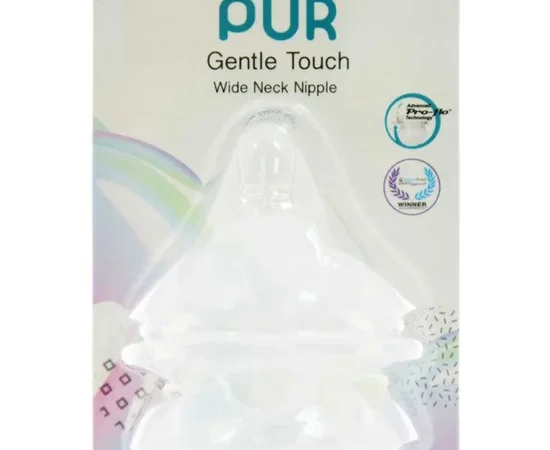 PUR Gentle Touch Wide Neck Nipple 2 Pack
