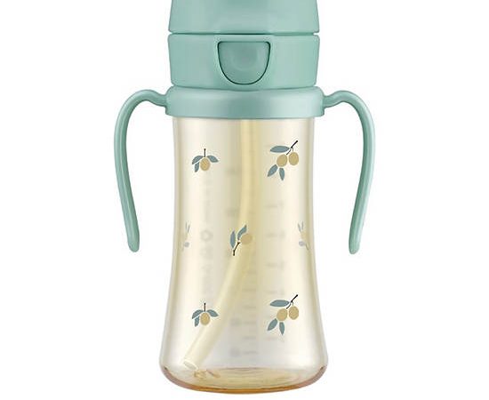 GROSMIMI Straw Cup PPSU Olive 300 mL Olive