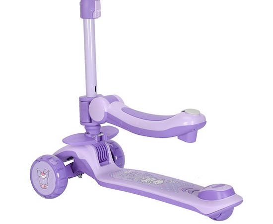 GB Foldable Twist Scooter 2 In 1 Kuromi Purple