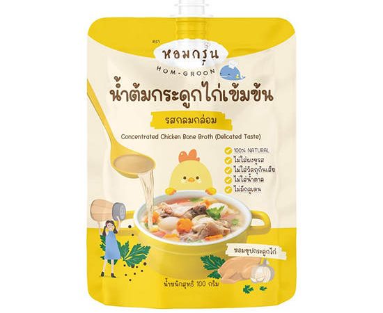 HOM-GROON Concentrated Chicken Bone Broth Delicated Taste 100 g