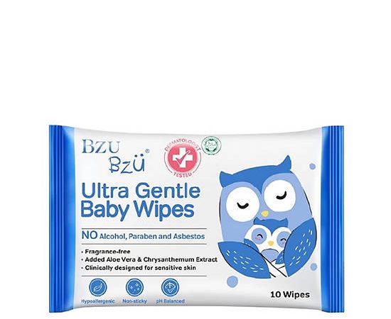 BZU BZU Baby Wipes Ultra Gentle 10 Sheets