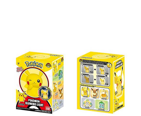 POKEMON Figure Blowing Light Pikachu Multi-Color
