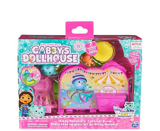 GABBYS DOLLHOUSE Toy Set Kitty Narwhal'S Carnival Room Multi-Color