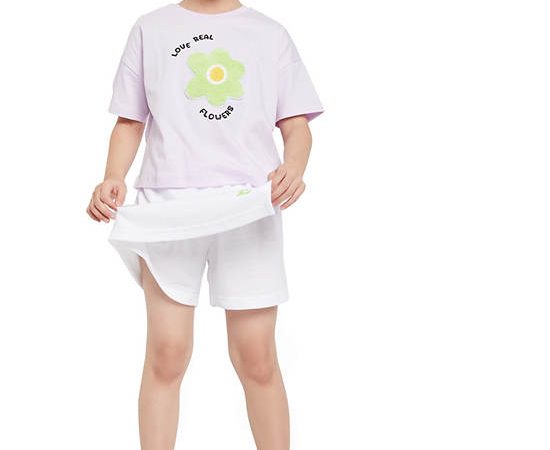 FOF KIDS Girl Skort Love Print White