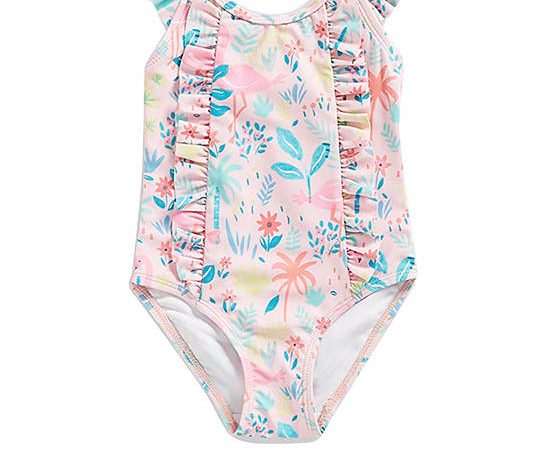 MOTHERCARE Girl Toddler Swimsuit One Piece Floral Print Multi-Color