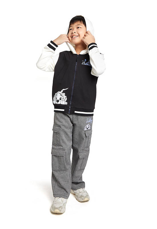 FOF KIDS Boy Pants 101 Dalmatians Print Grey