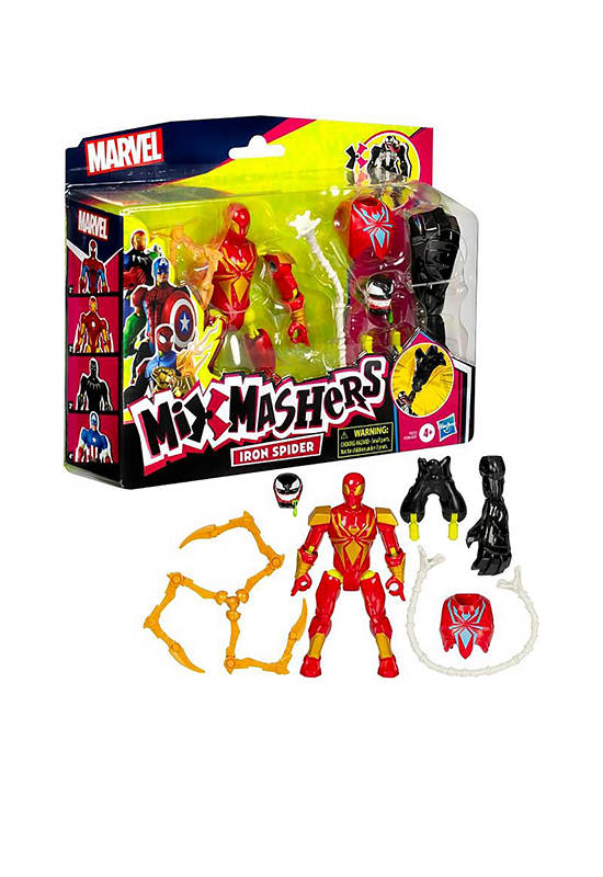 MARVEL HASBRO Figure Spider-Man Mixmashers Iron Spider Deluxe