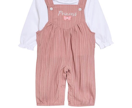 Angel Baby Girl Toddler Set Sweatshirt + Dungaree White