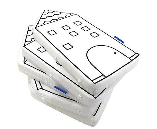 BONBEBE Cushion Baby Bumper Nordic House Style White