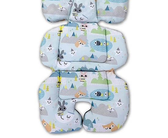 BONBEBE Cushion Support Animal Pattern Light Blue