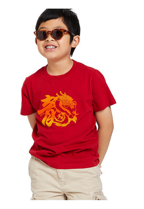 DeFry 01 Boy T-Shirt Short Sleeves 2501FTSB004 Red