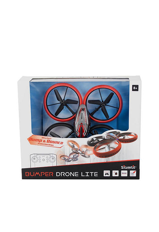SILVERLIT Flybotic Bumper Drone Lite 3 - Channel Drone 2.4 GHz Black & Red