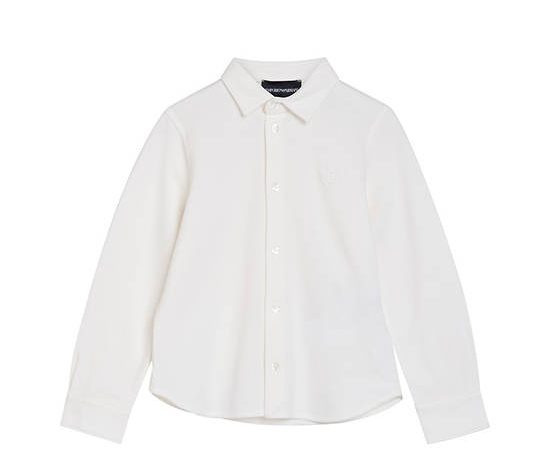 EMPORIO ARMANI Boy Shirt SS25 Off White