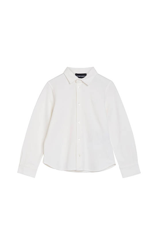 EMPORIO ARMANI Boy Shirt SS25 Off White