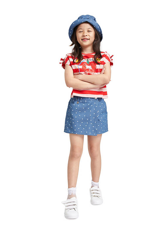 FOF KIDS Girl Skort Denim Dark Blue