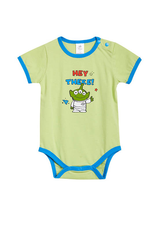 Angel Baby Boy Infant Jumpsuit Short Sleeves Greenman Green