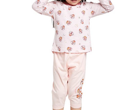 Angel Baby Girl Toddler Pyjamas Long Sleeves T-shirt + Pants Chip'n Dale Pink