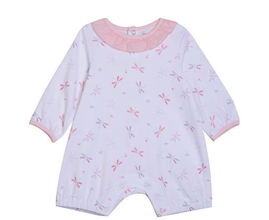 Angel Baby Girl Toddler Romper Long Sleeves White