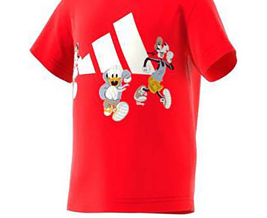 ADIDAS KIDS Unisex Infant T-Shirt Disney Mickey Mouse Red