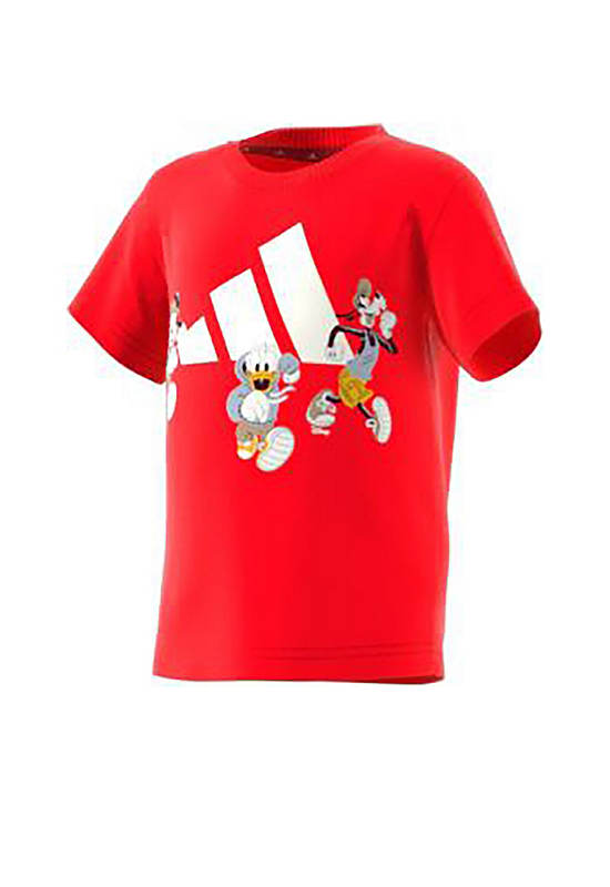 ADIDAS KIDS Unisex Infant T-Shirt Disney Mickey Mouse Red