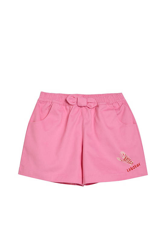 FOF KIDS Girl Shorts Lobster Print Pink