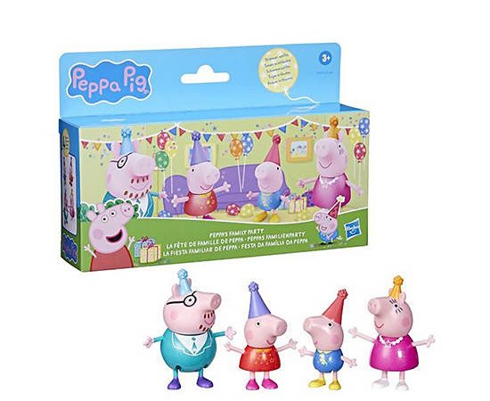 PEPPA PIG Toy Peppas Family Party 4 Pack Ast Multi-Color