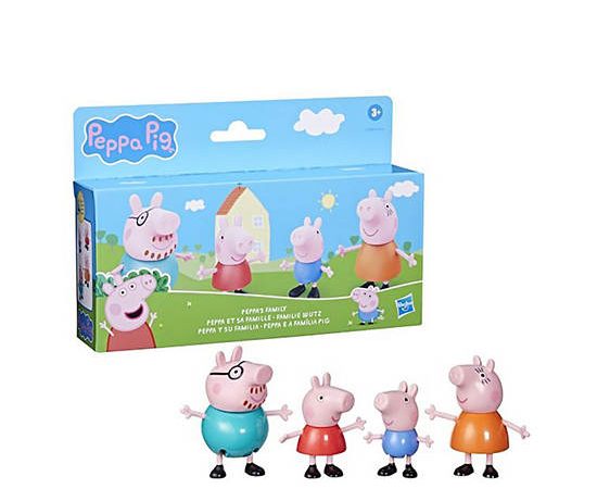 PEPPA PIG Toy Peppas Family 4 Pack AST Multi-Color