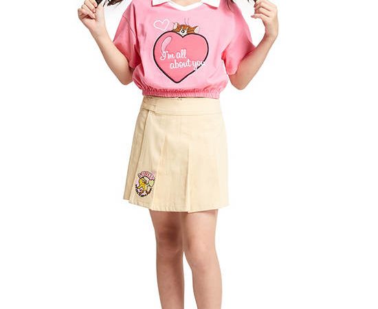 FOF KIDS Girl Skort Tom & Jerry Beige