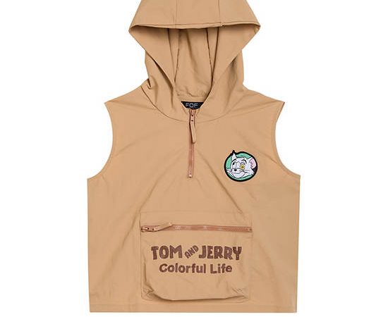 FOF KIDS Boy Sweater Sleeveless Tom & Jerry Beige