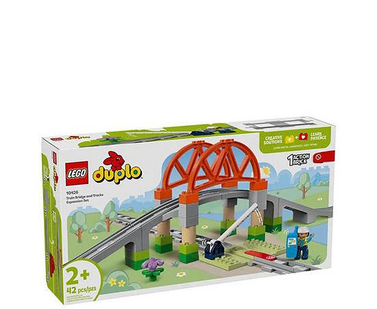 LEGO Block Toy Train Bridge and Tracks Expansion Set 10426 Multi-Color