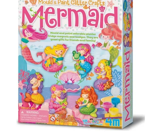 4M Mould & Paint - Glitter Mermaid FM120035260000 Light Pink