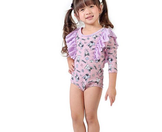 KEED Girl Swimwear One Piece Kuromi Purple