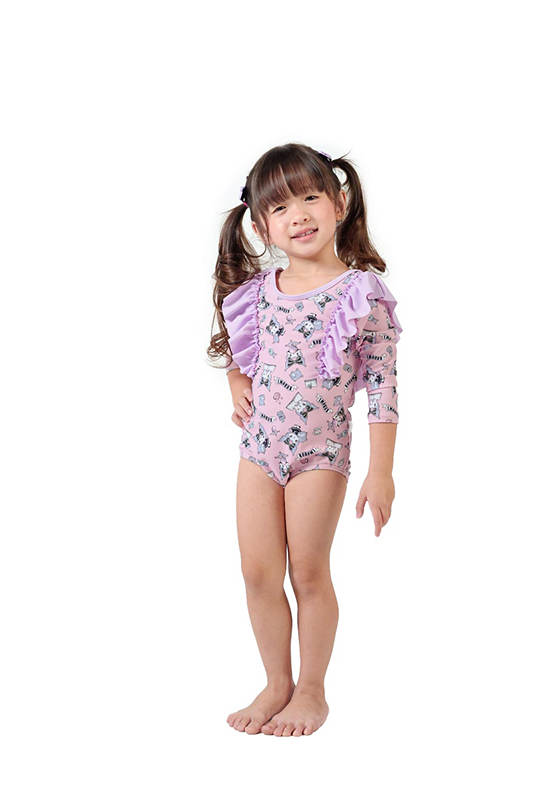 KEED Girl Swimwear One Piece Kuromi Purple