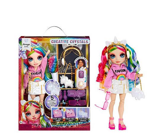 RAINBOW HIGH Doll Rainbow High Creative Crystals Amaya - Rainbow 11” Fashion Doll with Crystal Accessory Make It Kit Multi-Color