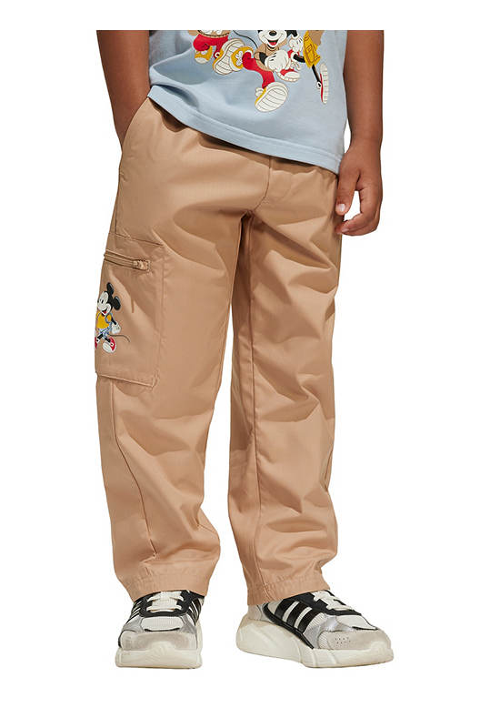 ADIDAS KIDS Unisex Toddler Cargo Pants Adidas x Disney Mickey Mouse Camel