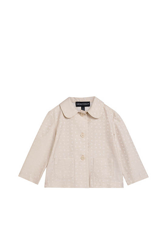 EMPORIO ARMANI Girl Blazer Long Sleeves SS25 Sandshell