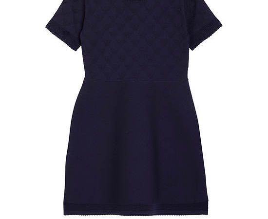 EMPORIO ARMANI Girl Dress SS25 Blue Navy
