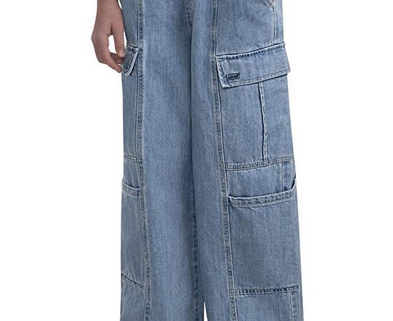 LEVI'S KIDS Girl Toddler Cargo Pants Denim Fully Baked